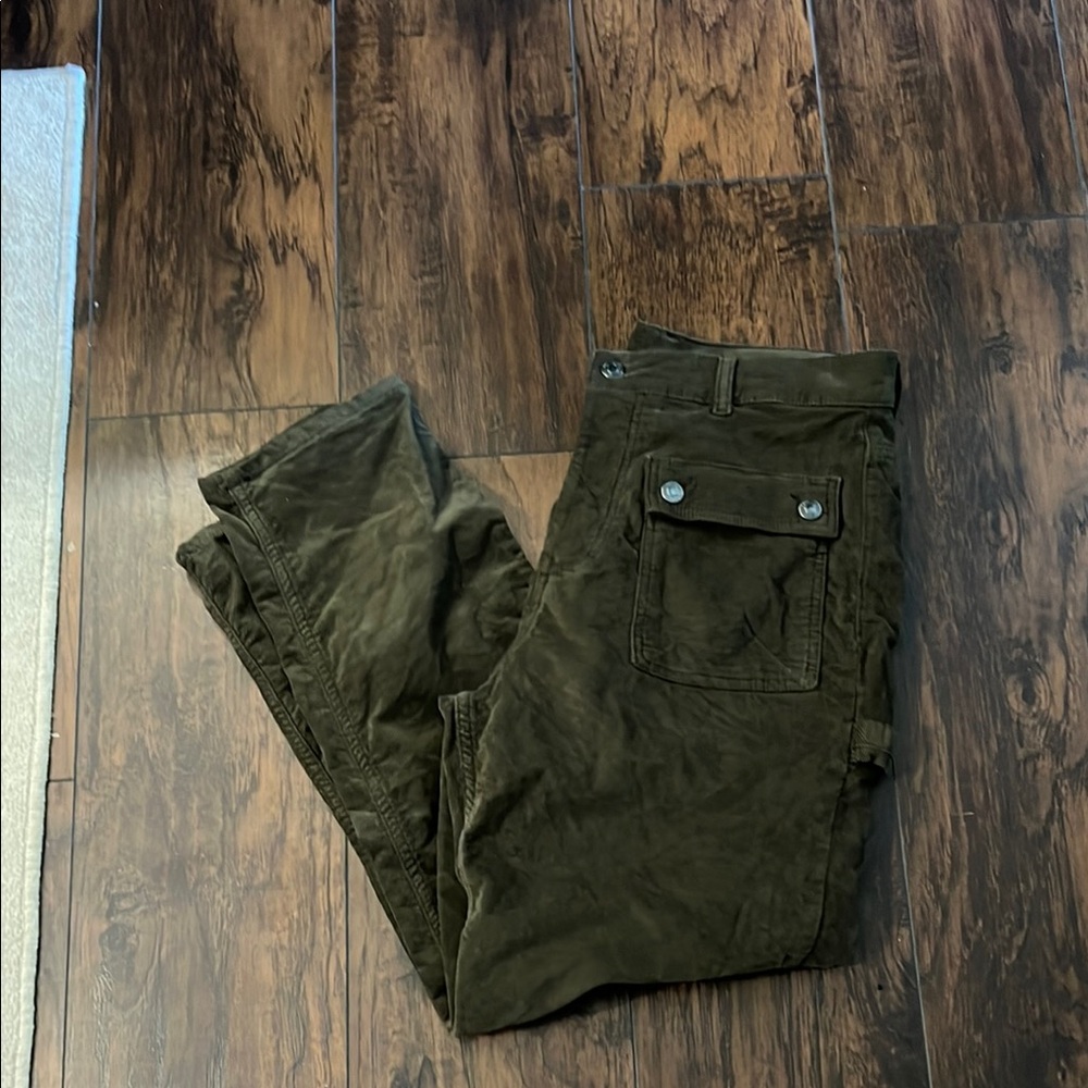 Free People Olive Cargo Pants